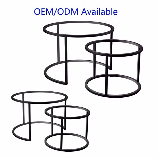 Pernas de mesa de aço em formato Z