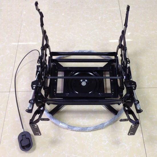 Mecanismo reclinável de ferro para sofá de lazer de assento único, mecanismo de cadeira oscilante com giro